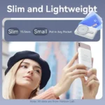 Magnetyczny Powerbank bezprzewodowy Vention FHS 5000mAh Niebieski - obrazek 11