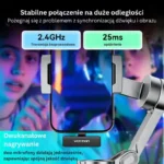 Mikrofon lavalier bezprzewodowy 2-pak USB-C z etui ładującym Vention - obrazek 4
