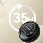 Vention Sportowe Zauszne Słuchawki Bezprzewodowe Bluetooth 5.3 USB-C Biało złote - obrazek 4