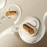 Vention Sportowe Zauszne Słuchawki Bezprzewodowe Bluetooth 5.3 USB-C Biało złote - obrazek 5