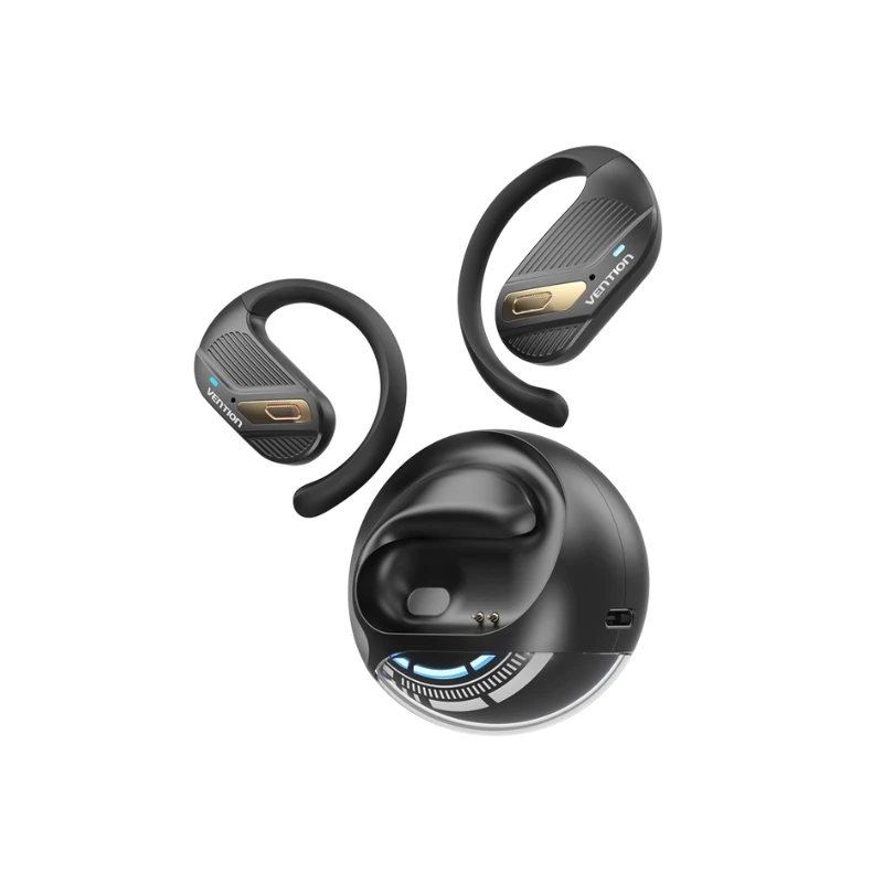 13060 Vention Słuchawki bezprzewodowe zauszne sportowe Bluetooth Open Ear Headphones OpenBeat Czarne - obrazek 1