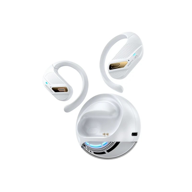 13066 Vention Słuchawki bezprzewodowe zauszne sportowe Bluetooth Open Ear Headphones OpenBeat Białe - obrazek 1