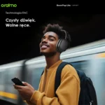 Oraimo BoomPop Lite Bezprzewodowe Słuchawki Nauszne Bluetooth  Grafitowy Szary - obrazek 4