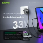 Oraimo Ładowarka sieciowa PowerCube  GaN 33 Pro USB-A + USB-C podwójna Szybkie ładowanie - obrazek 5