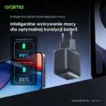 Oraimo Ładowarka sieciowa PowerCube  GaN 33 Pro USB-A + USB-C podwójna Szybkie ładowanie - obrazek 6