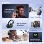 Oraimo BoompPop 2S Słuchawki Bezprzewodowe Nauszne Bluetooth ENC Niebieskie - obrazek 4