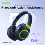 Oraimo BoompPop 2S Słuchawki Bezprzewodowe Nauszne Bluetooth ENC Niebieskie - obrazek 7