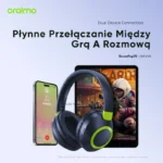 Oraimo BoompPop 2S Słuchawki Bezprzewodowe Nauszne Bluetooth ENC Niebieskie - obrazek 9
