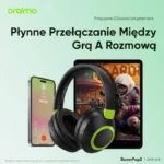 Oraimo BoomPop 2 Słuchawki Bezprzewodowe Nauszne Bluetooth ENC Czarne - obrazek 7