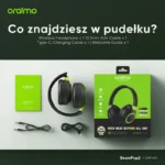 Oraimo BoomPop 2 Słuchawki Bezprzewodowe Nauszne Bluetooth ENC Czarne - obrazek 11