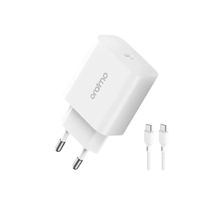 13917 Oraimo ładowarka USB-C do telefonu 20W QC 3.0 Apple Samsung + kabel 60W - obrazek 1