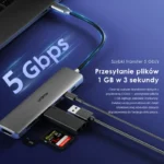 Oraimo PowerTrans Hub USB-C 7w1 z funkcją stacji dokującej - obrazek 5