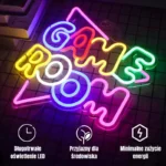 Neon LED Game Room Regulacja jasności, USB - obrazek 6