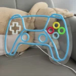 Neon LED PS5 Controller Gamepad Regulacja jasności, USB - obrazek 6
