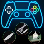 Neon LED PS5 Controller Gamepad Regulacja jasności, USB - obrazek 11