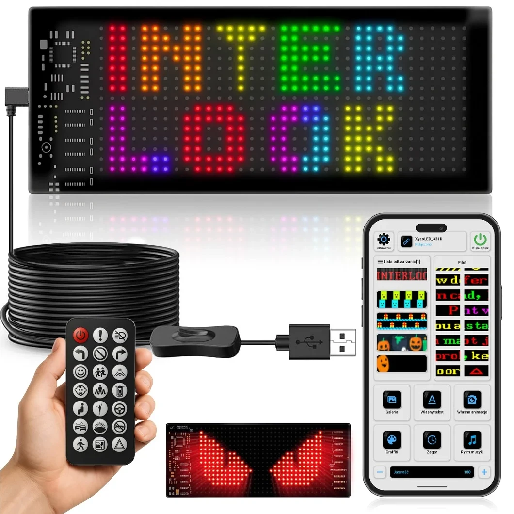 14368 Pixel Matrix LED Bluetooth, USB - obrazek 1