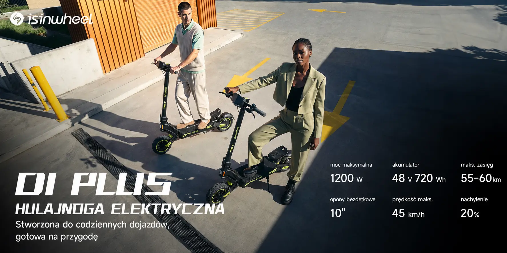 Najważniejsze parametry hulajnogi iSinwheel D1 Plus