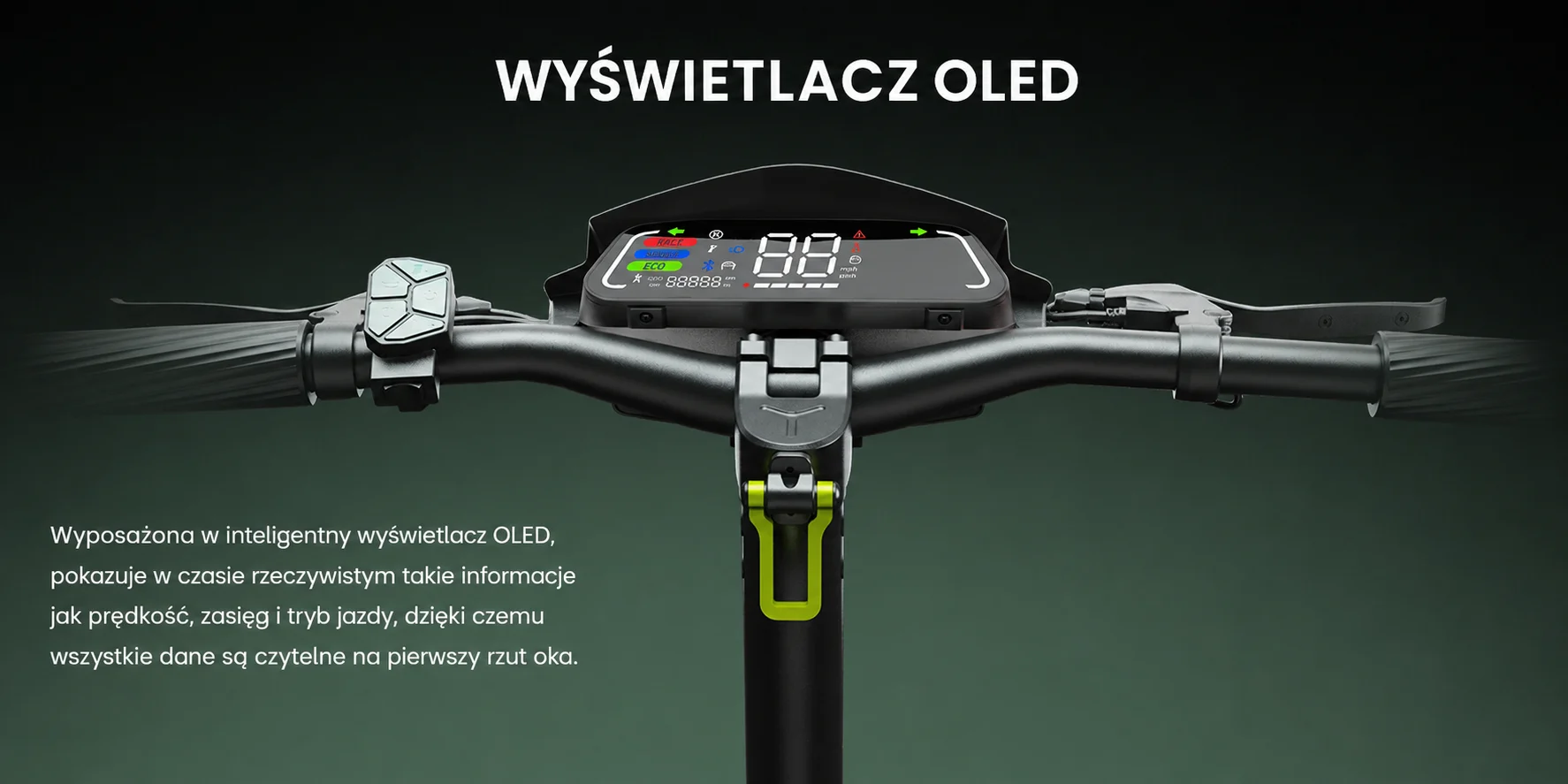 Wyświetlacz OLED hulajnogi iSinwheel D1 Plus
