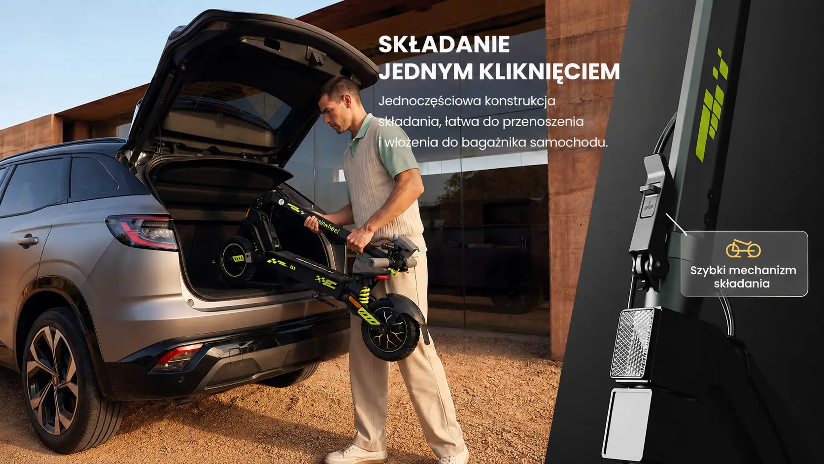 Składana konstrukcja iSinwheel D1