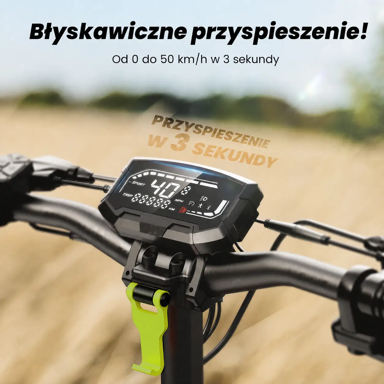 Przyspieszenie i wyświetlacz hulajnogi iSinwheel D2