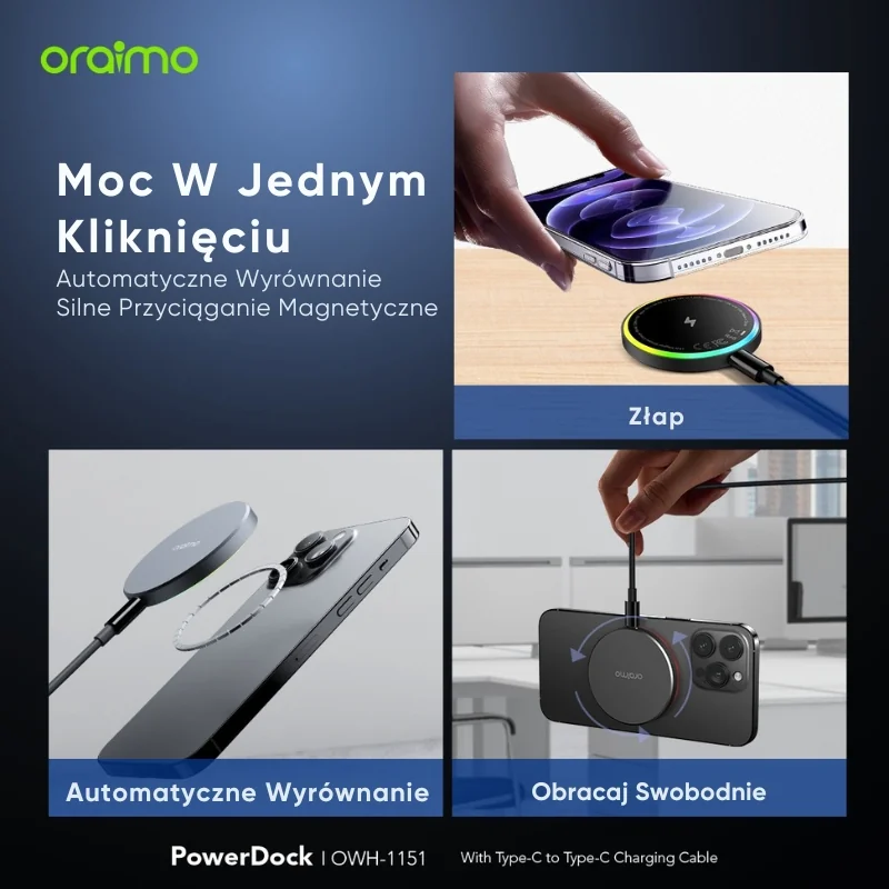 Obudowa odporna na zarysowania PowerDock