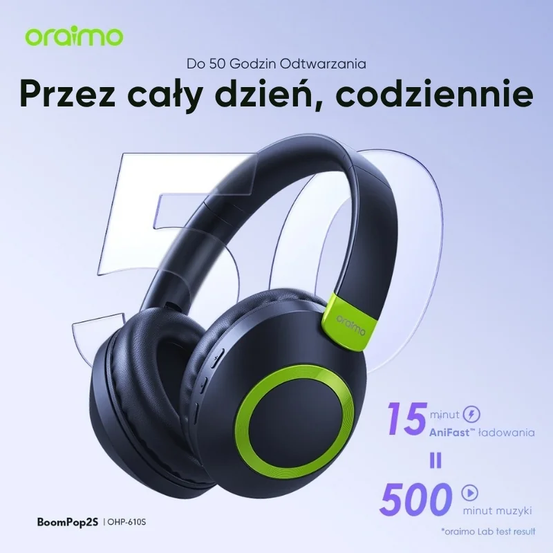 Czas pracy słuchawek BoomPop 2S