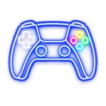Neon LED PS5 Controller Gamepad Regulacja jasności, USB