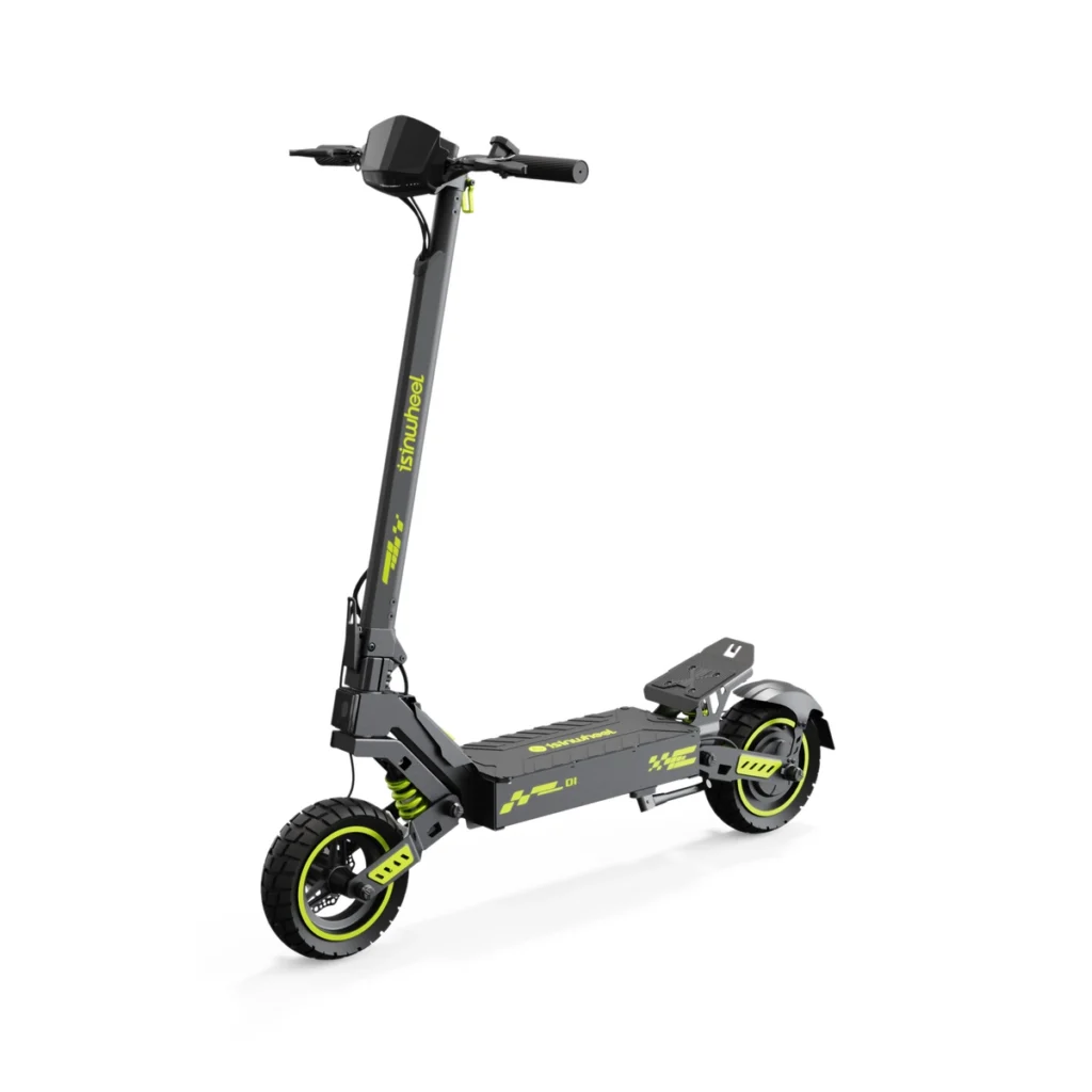 Hulajnoga elektryczna iSinwheel D1, 1200 W, 48 V 10 Ah, czarno-zielona - zdjęcie 2