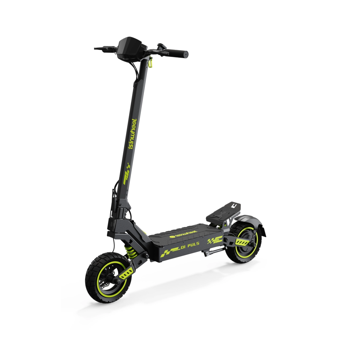 Hulajnoga elektryczna iSinwheel D1 Plus, 1200 W, 48 V 15 Ah, czarno-zielona - zdjęcie 2 Hulajnoga elektryczna iSinwheel D1 Plus, 1200 W, 48 V 15 Ah, czarno-zielona - zdjęcie 2