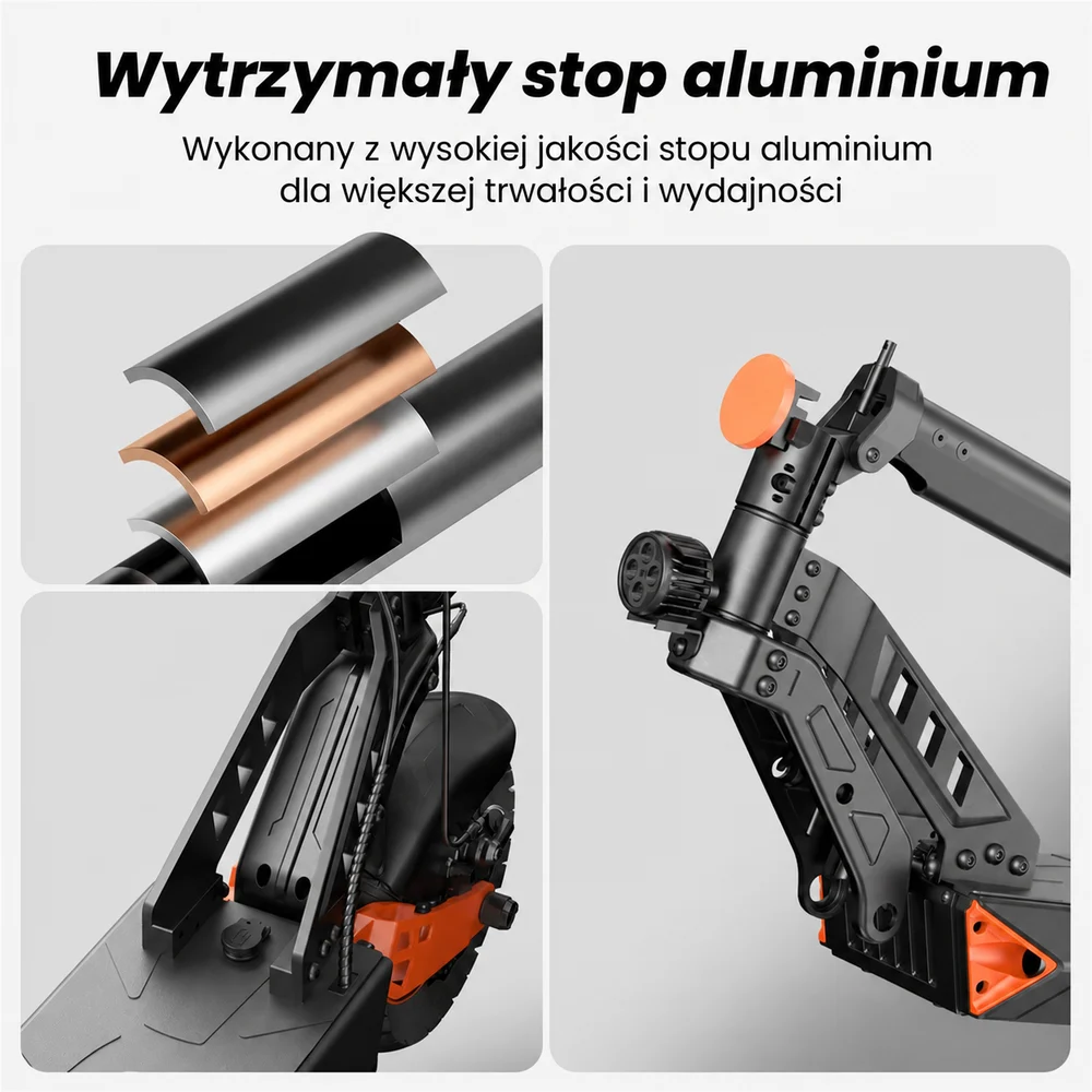 Aluminiowa konstrukcja hulajnogi iSinwheel D2 Orange