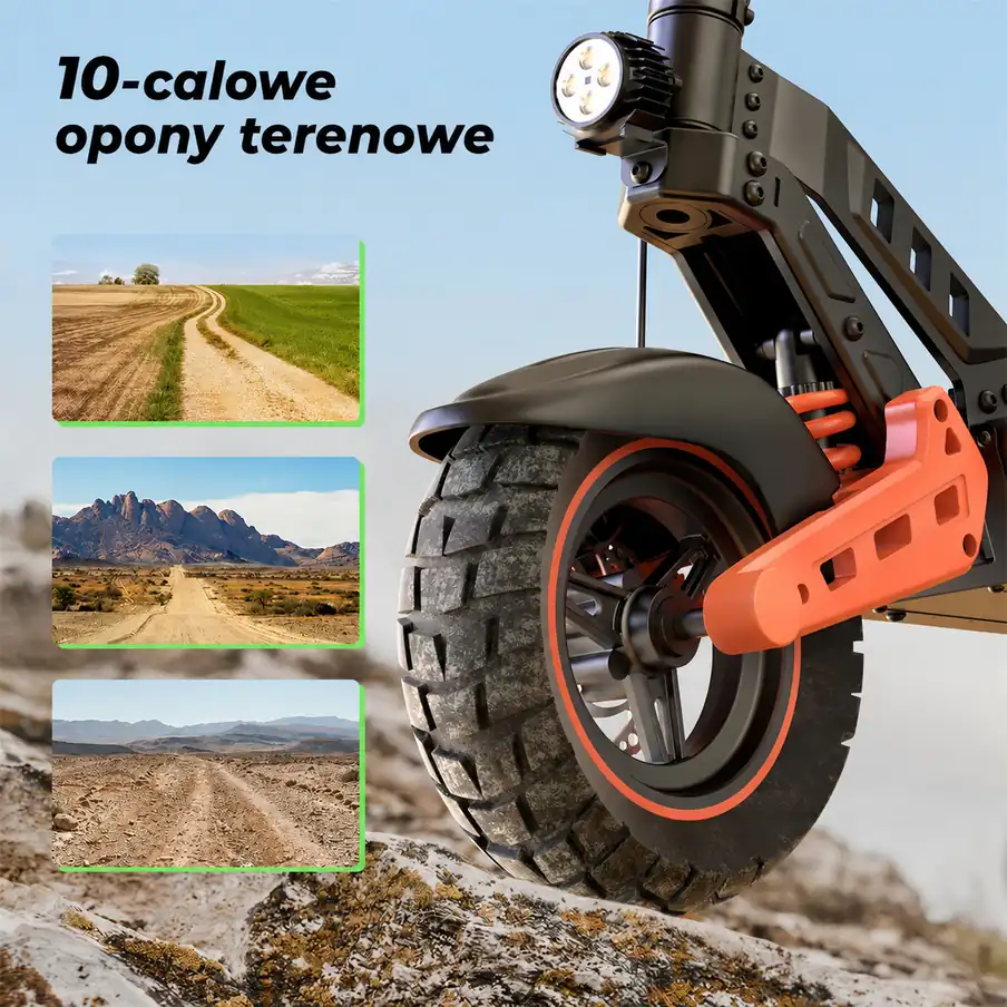 10-calowa opona terenowa hulajnogi iSinwheel D2 Plus Orange
