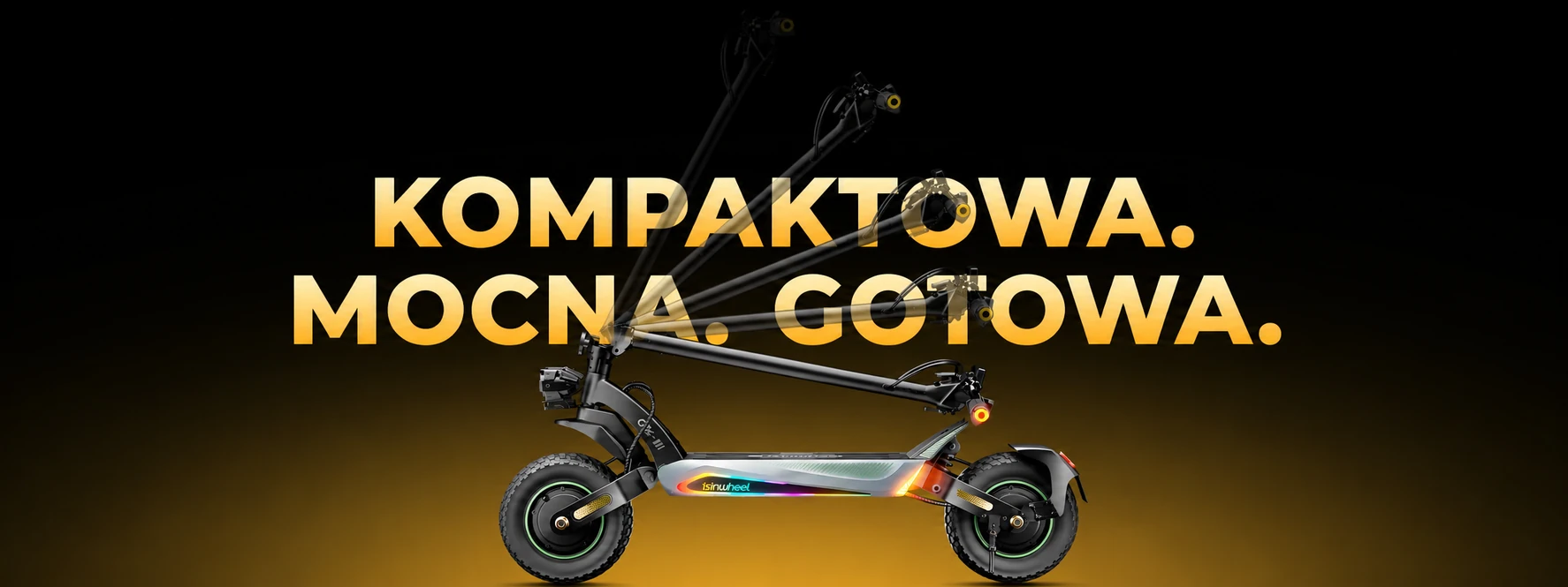 Kompaktowy system składania hulajnogi iSinwheel GT4