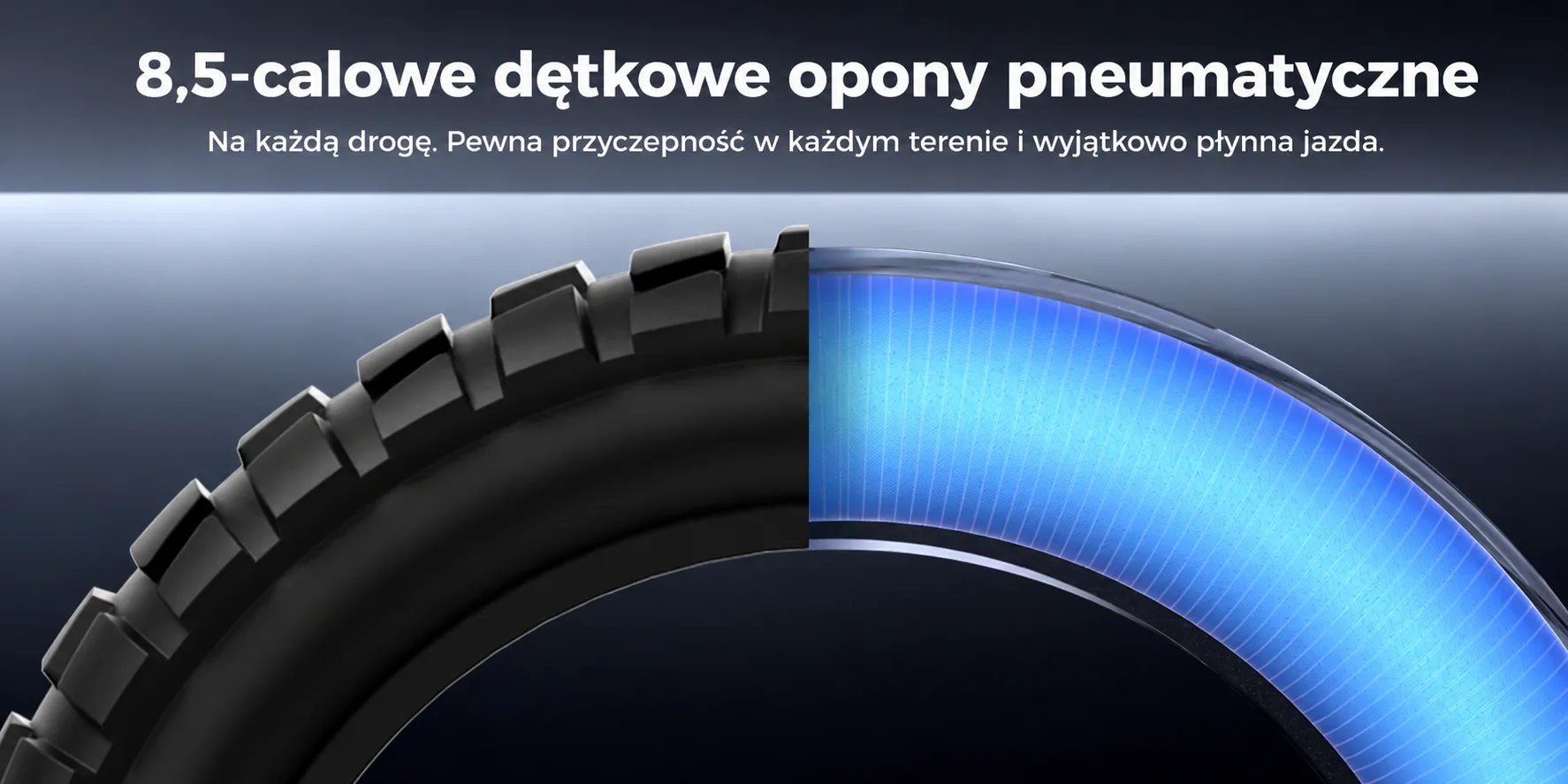 8,5-calowe dętkowe opony pneumatyczne iSinwheel S-Nova
