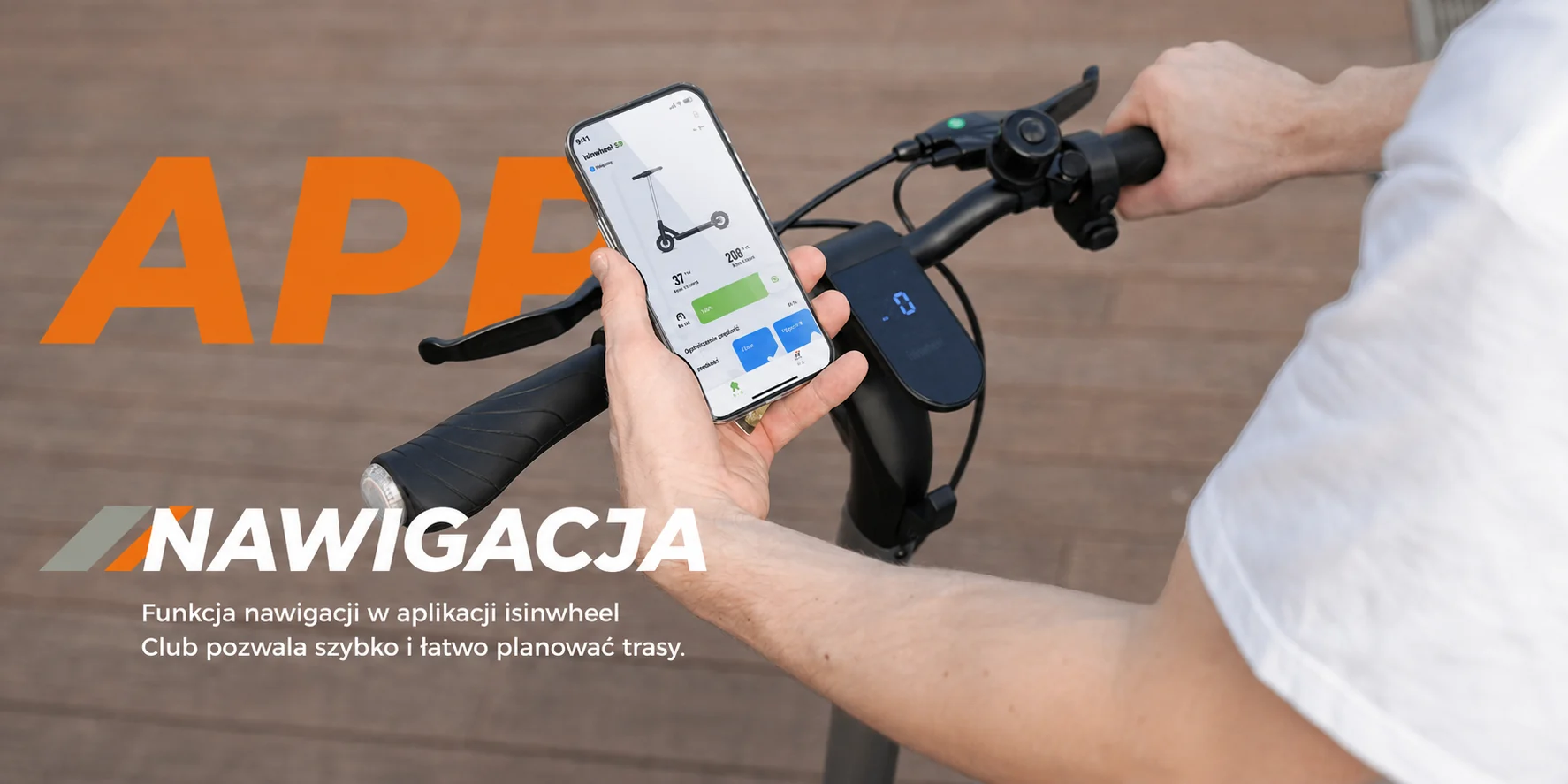 Aplikacja i funkcja nawigacji iSinwheel S-Nova Pro