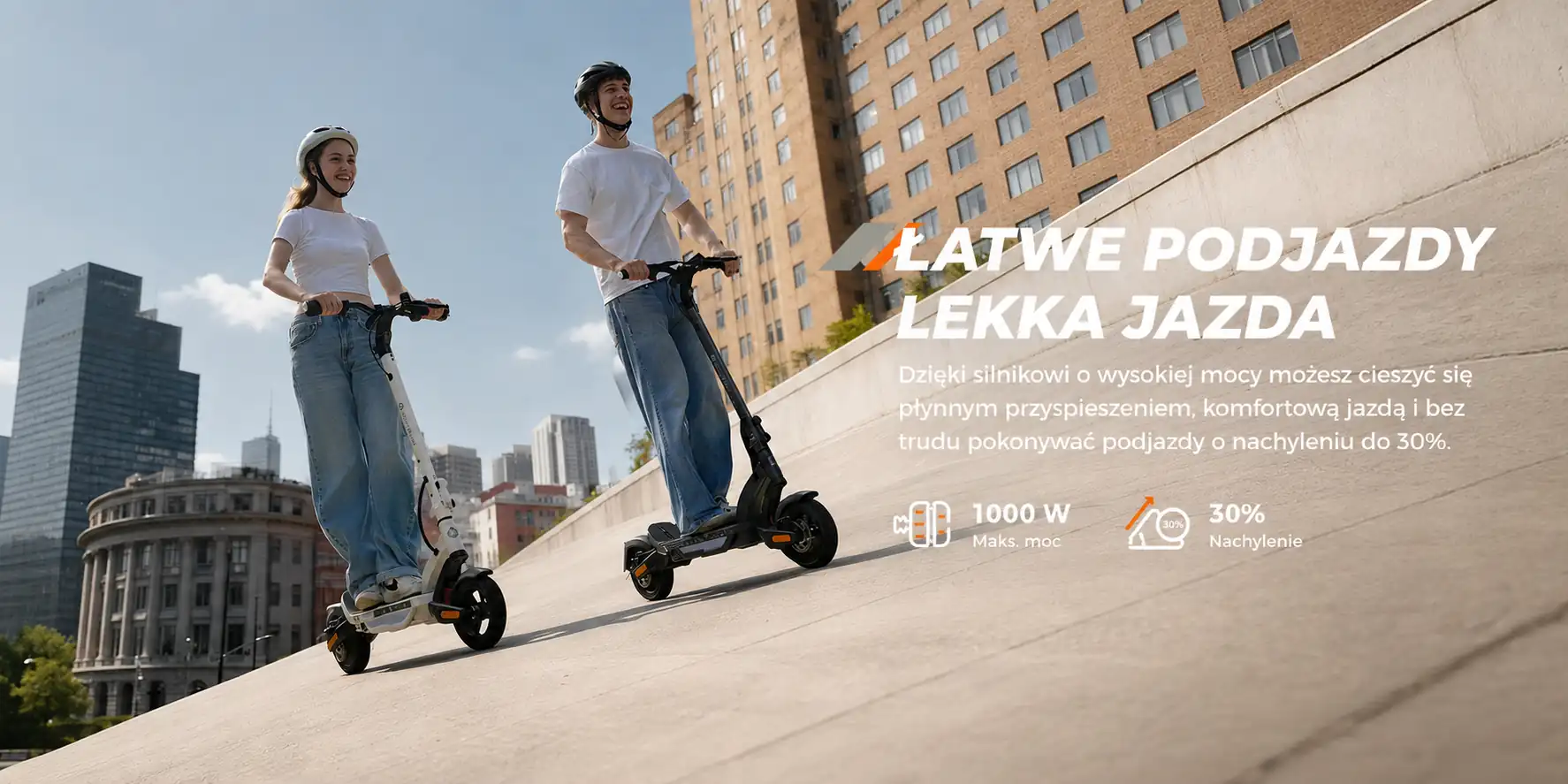 iSinwheel S-Nova Pro podczas podjazdu na wzniesienie