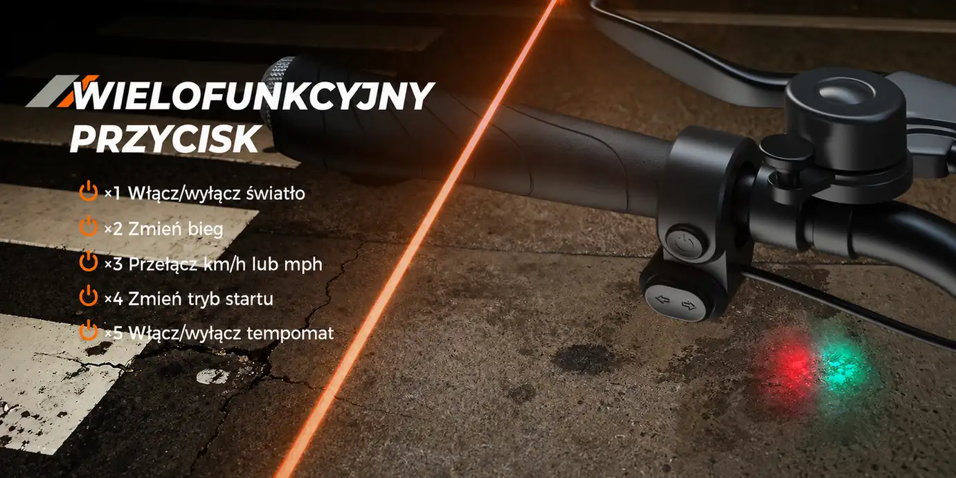 Przycisk wielofunkcyjny na kierownicy iSinwheel S-Nova Pro
