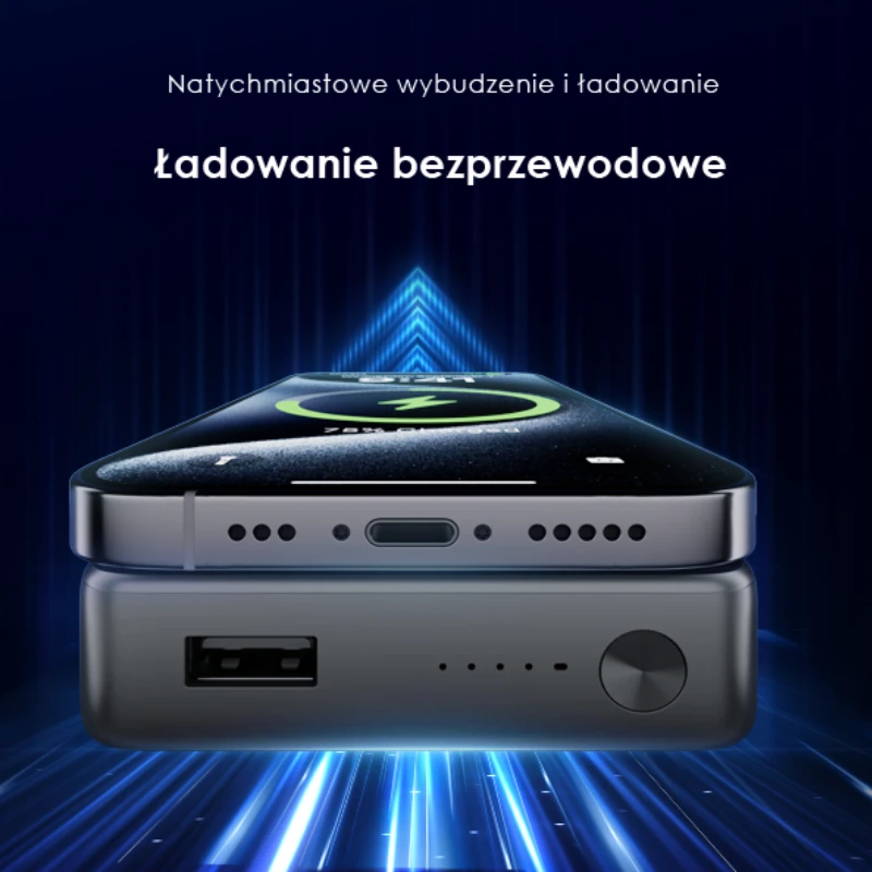 Oraimo Powerbank magnetyczny Magsafe 10000mAh 15W czarny