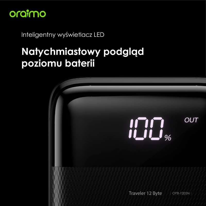 Oraimo Powerbank Traveler 12 Byte 12W 20000mAh USB-C