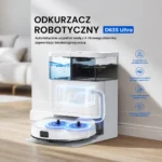 Teendow D63S Ultra przy stacji automatycznego opróżniania, mycia i suszenia mopów