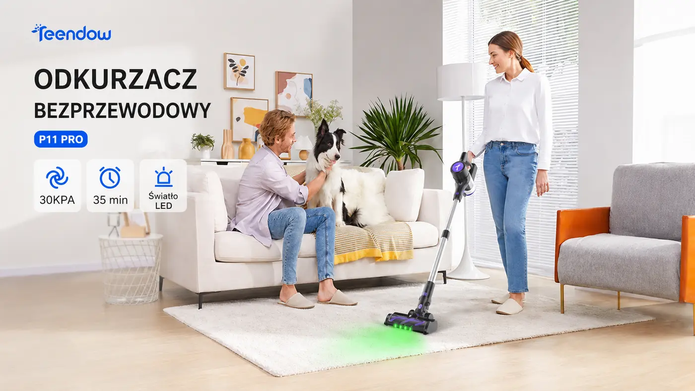 Teendow P11 Pro - bezprzewodowy odkurzacz do całego domu