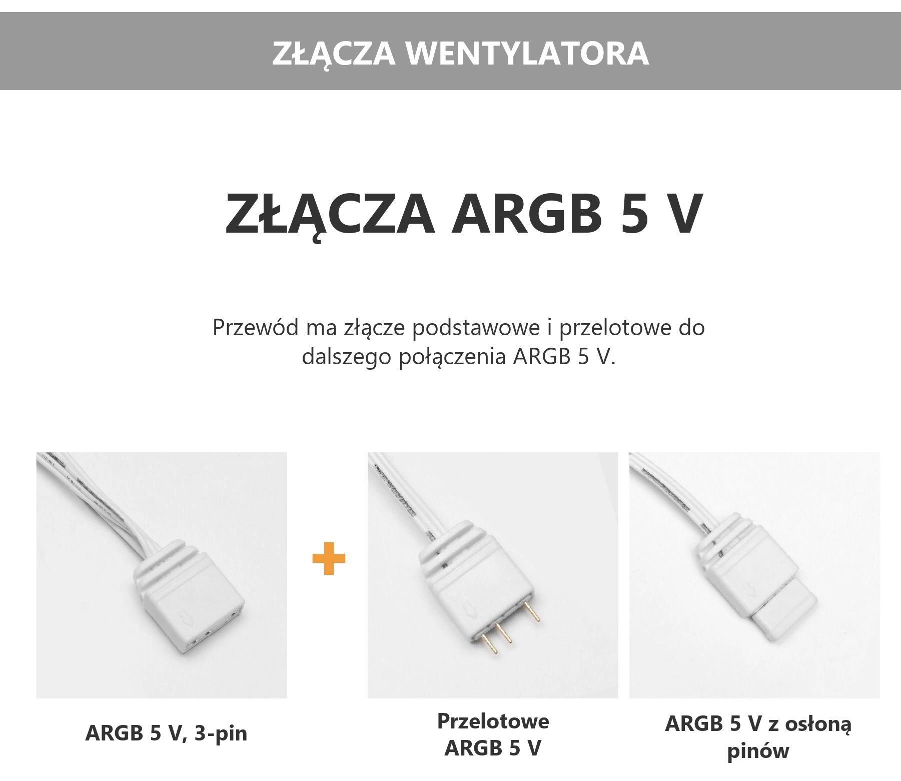 DarkFlash DE8 Biały – osobny przewód podświetlenia