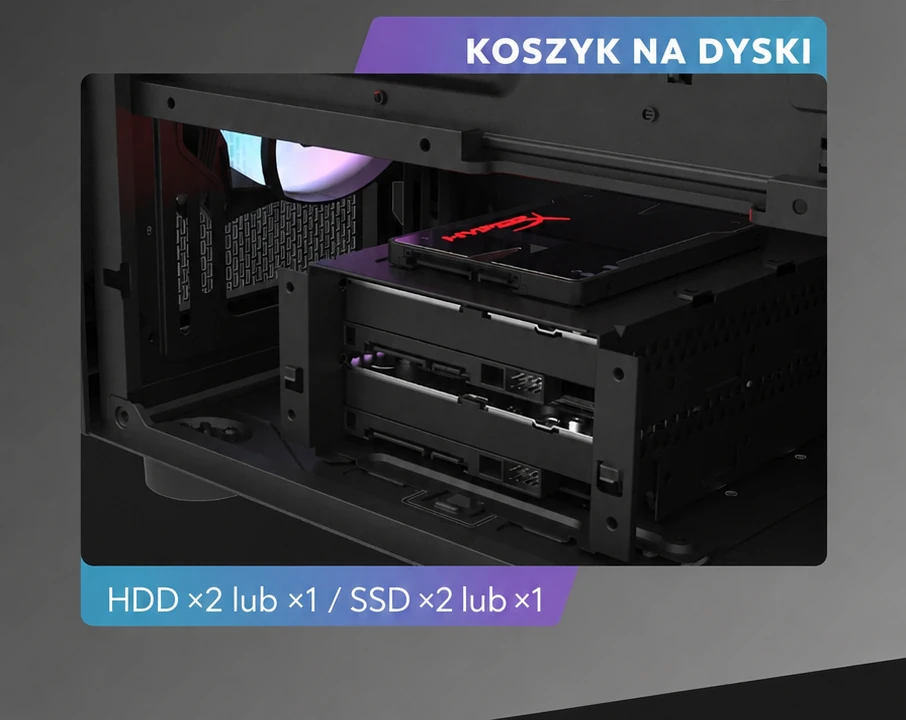 DarkFlash DK431 Mesh Biały – koszyk na dyski