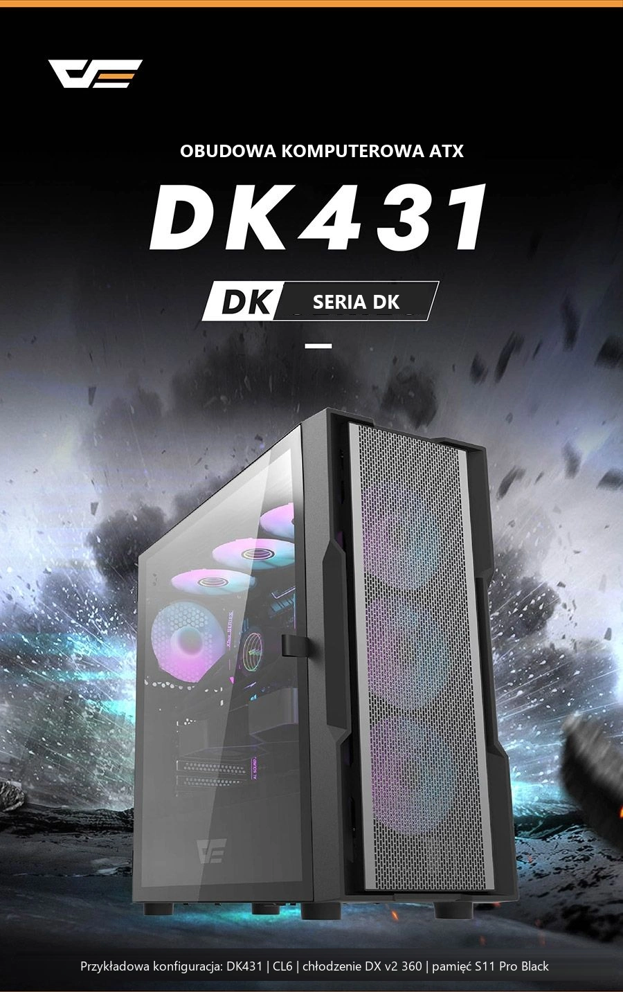 DarkFlash DK431 Mesh Biały – dk431 mesh