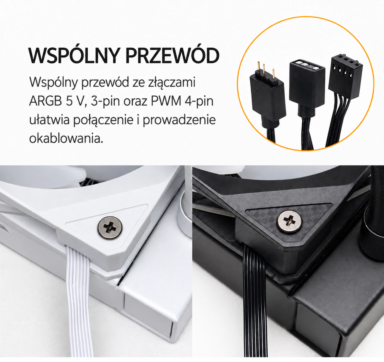 DarkFlash EXPLORE DO360 Czarny – mniej przewodów do ułożenia