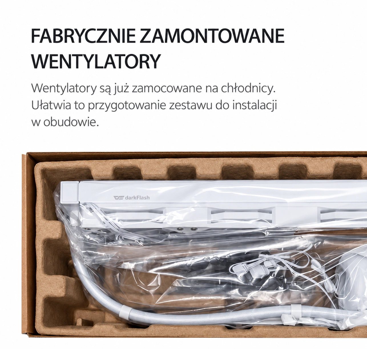 DarkFlash EXPLORE DO360 Czarny – wentylatory zamontowane fabrycznie