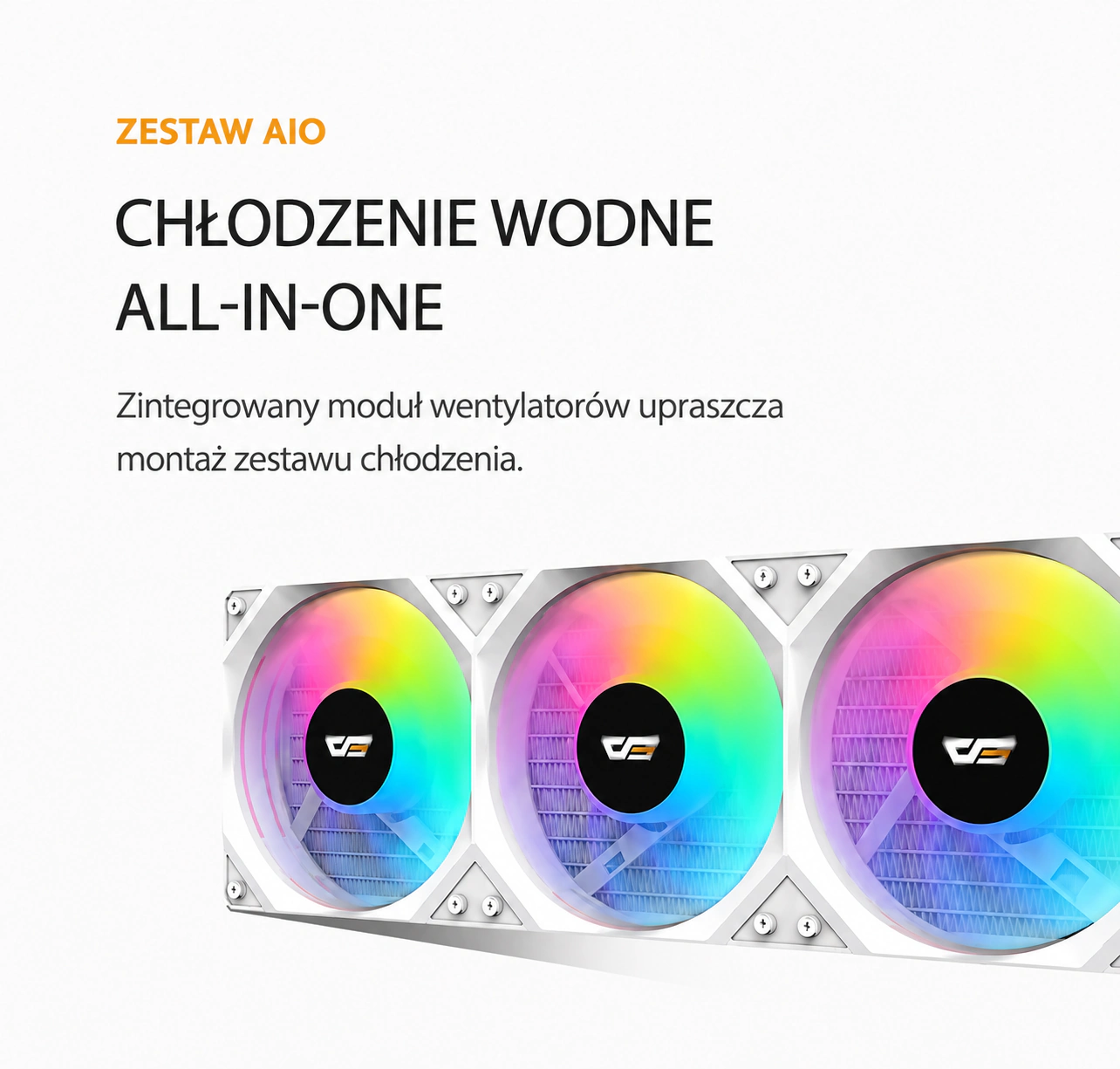 DarkFlash EXPLORE DO360 Czarny – trzy wentylatory w jednym module