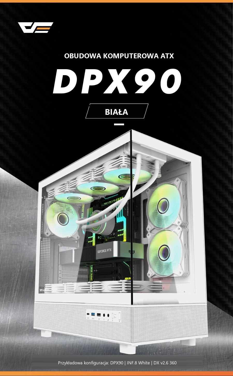 DarkFlash DPX90 Biały – biała dpx90