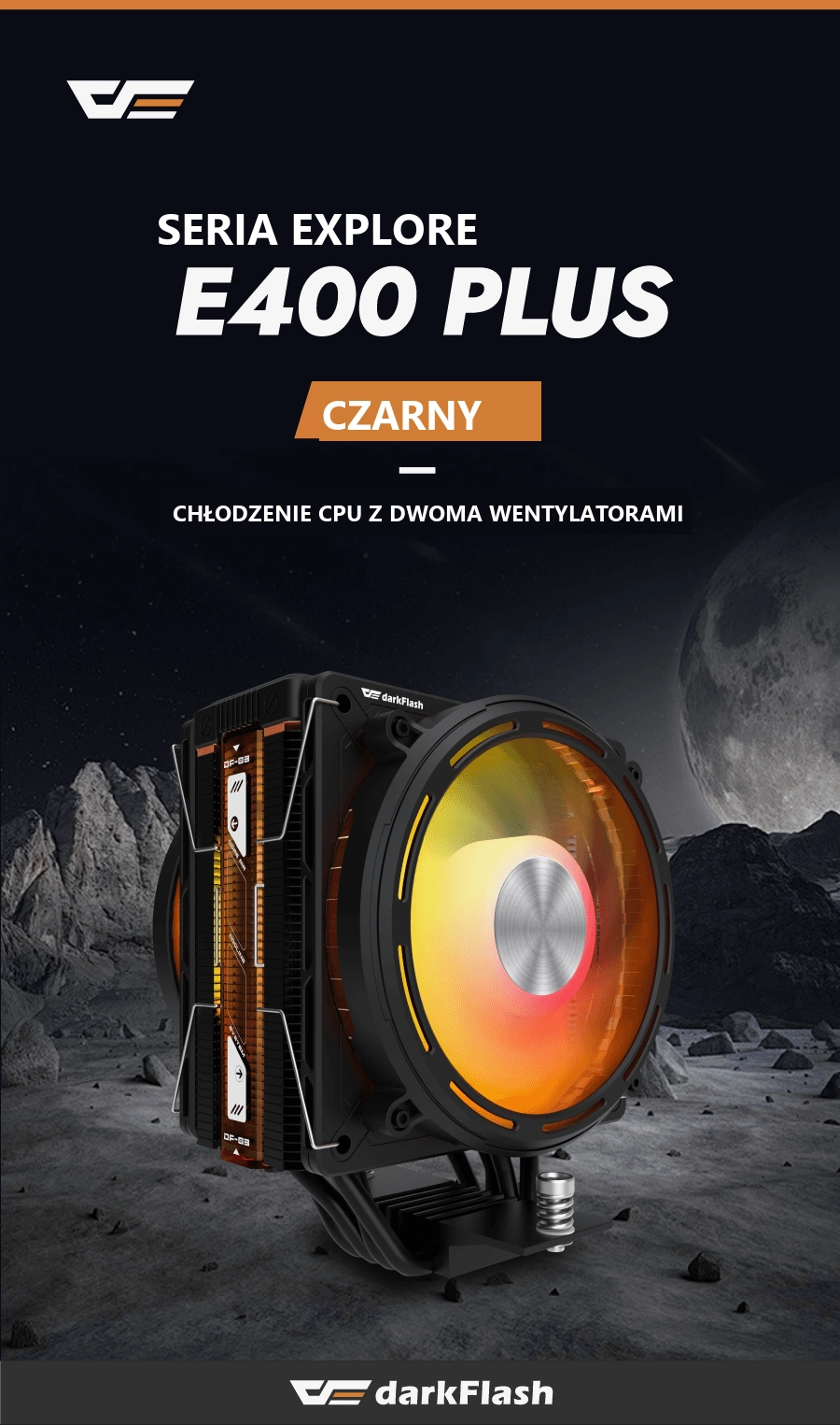 DarkFlash EXPLORE E400 Plus Czarny – seria explore