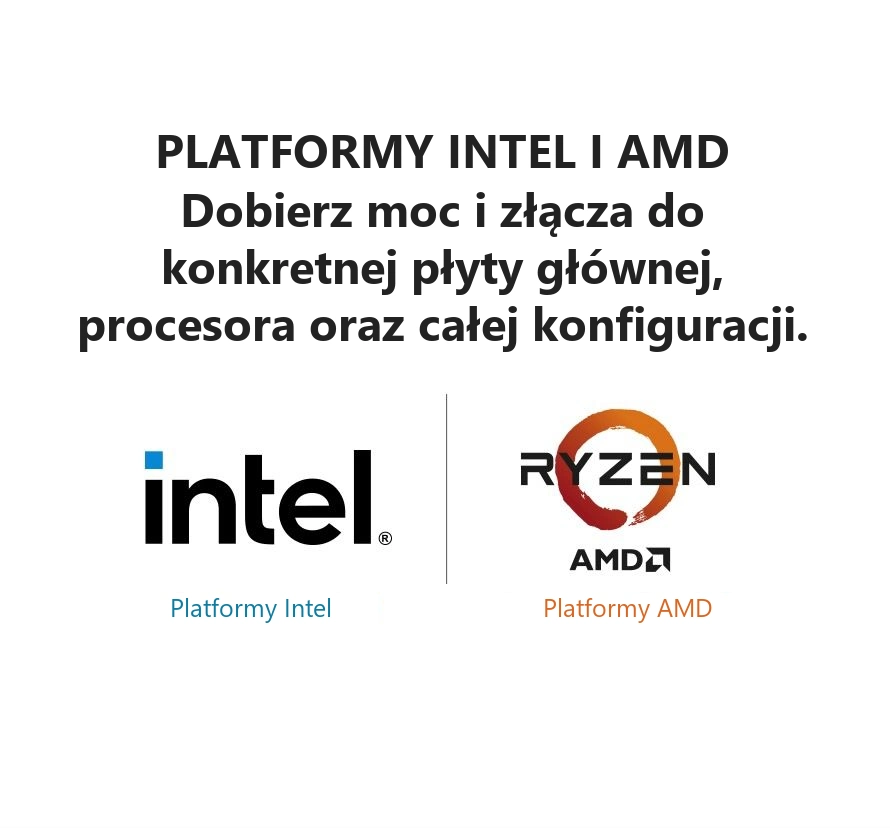 DarkFlash EMT750 Czarny – platformy intel i amd