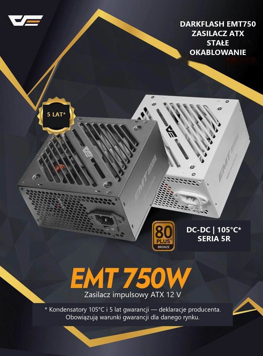 DarkFlash EMT750 Czarny – seria emt